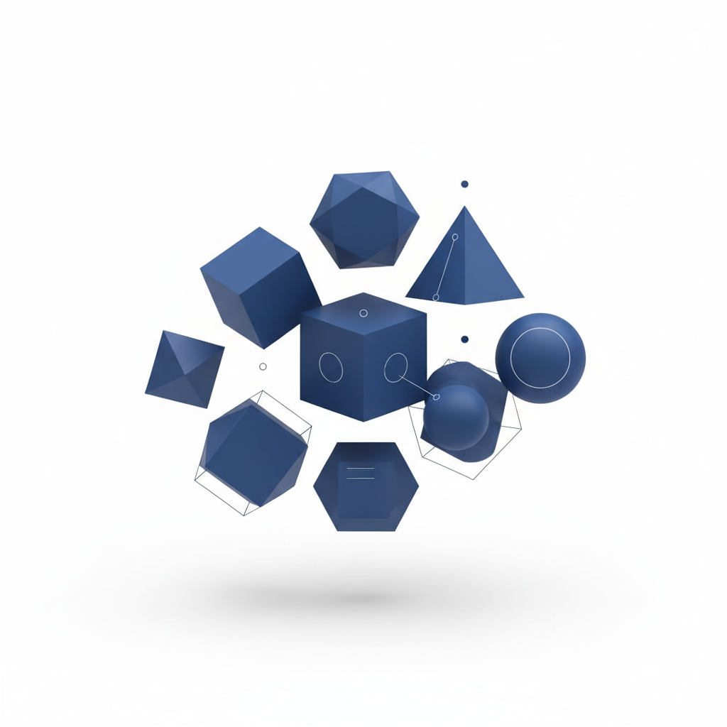 Abstract geometric composition